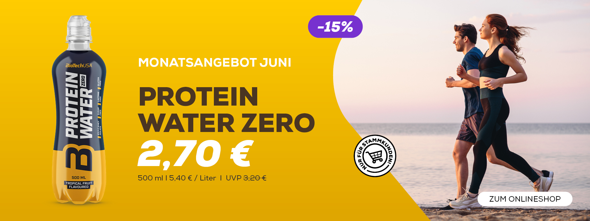 Protein water -15%